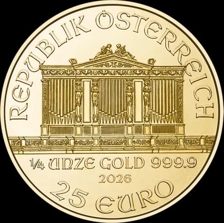 1/4 oz Vienna Philharmonic Gold Coin | 2026