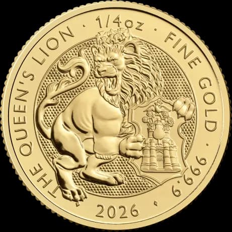 1/4 Tudor Beasts Queens Lion Gold Coin | 2026