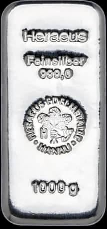 1 Kilo Silver Bar - Different Manufacturers