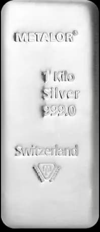 1 Kilo Silver Bar | Metalor