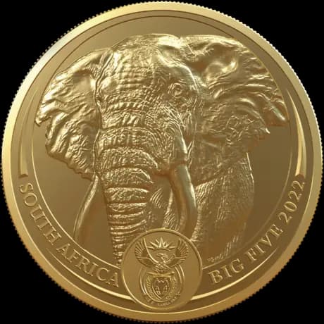 1 oz Big 5 Elephant Gold Coin | 2022
