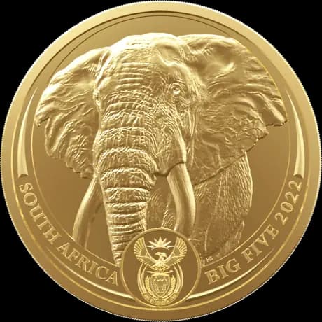 1 oz Big 5 Elephant Gold Coin | 2023