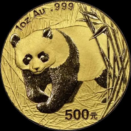 1 oz China Panda Gold Coin | 2001