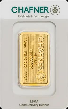 1 oz Gold Bar | C.Hafner