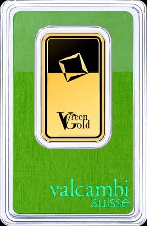 1 oz Gold Bar | Valcambi | Green Gold