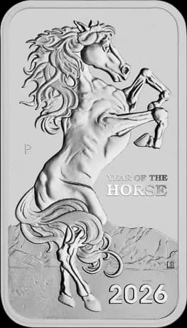 1 oz Lunar III Horse Rectangular Silver Coin | 2026