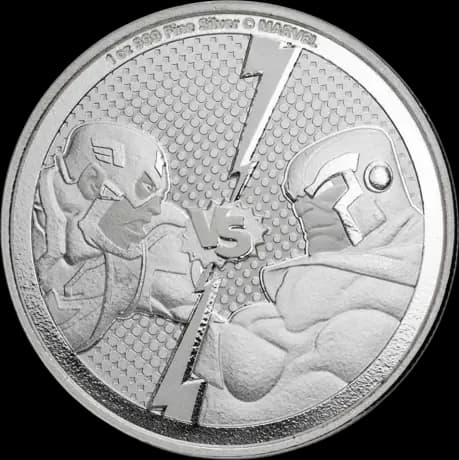 1 oz Marvel Captain America vs Thanos Silver Coin | 2025