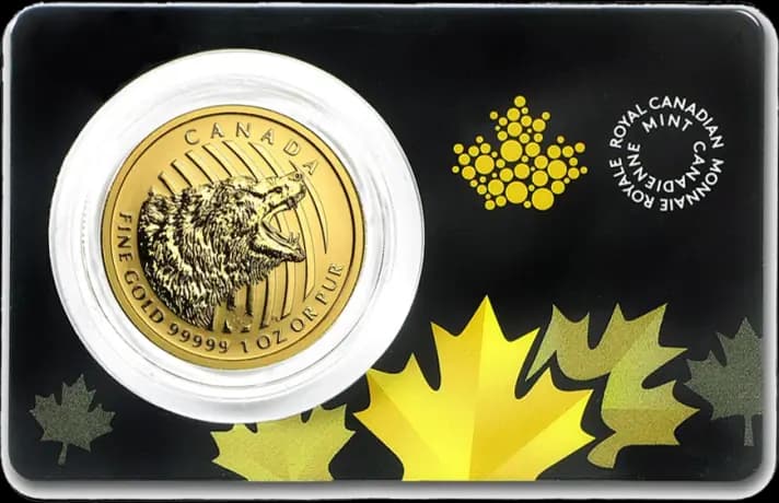 1 oz Call of the Wild Roaring Grizzly Bear .99999 Gold Coin (2016)