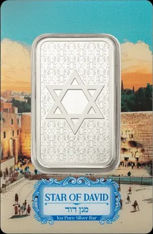 1 oz Silver Bar | PAMP | Star of David