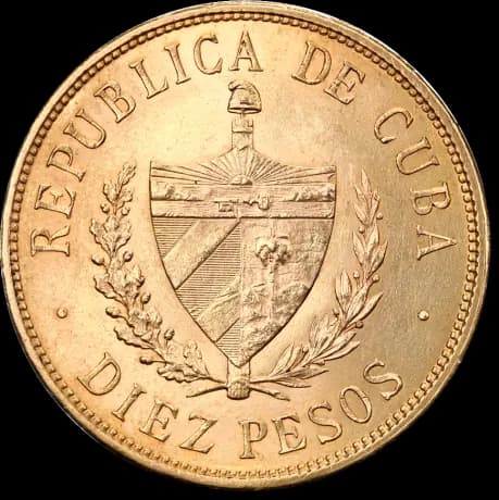 10 Cuban Pesos | Gold | 1902-1916