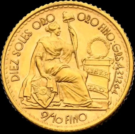 10 Peruvian Soles | Gold | mixed years