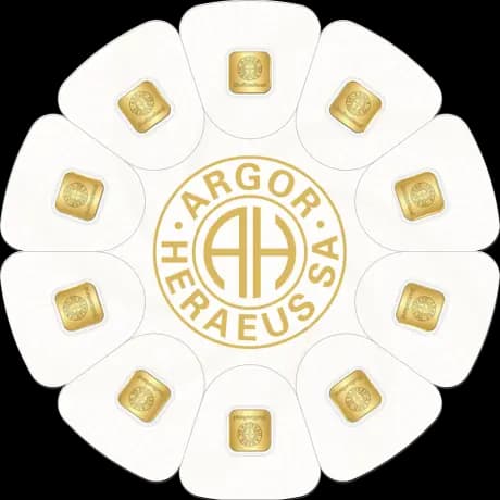 10 x 1g Gold Bars GoldSeed | Argor-Heraeus