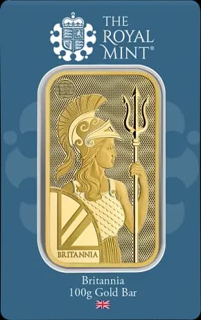 100g Britannia Gold Bar | Royal Mint