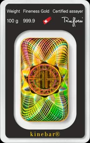 100g Gold Bar | Argor-Heraeus | Kinebar
