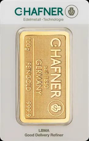 100g Gold Bar | C.Hafner | Minted