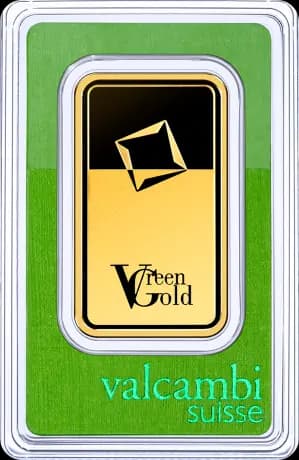 100g Gold Bar | Valcambi | Green Gold