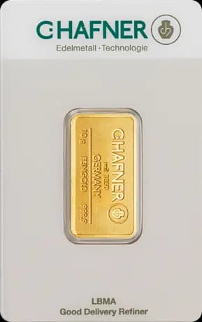 10g Gold Bar | C.Hafner