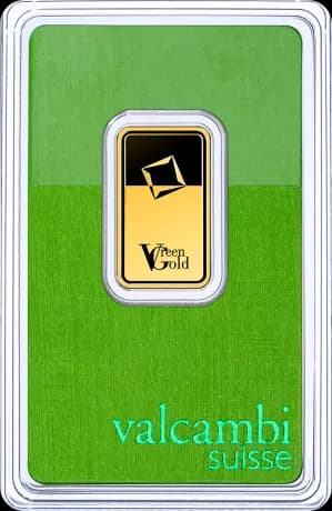 10g Gold Bar | Valcambi | Green Gold