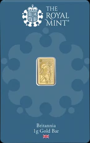 1g Britannia Gold Bar | Royal Mint