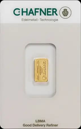 1g Gold Bar | C.Hafner