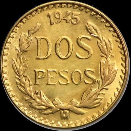 2 Mexican Pesos Hidalgo | Gold | 1919-1948