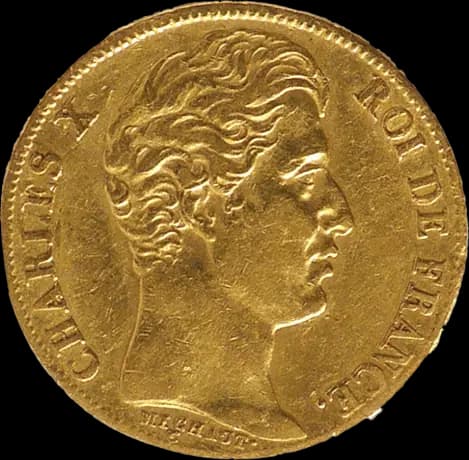 20 Franc Charles X Gold Coin | 1824 - 1830