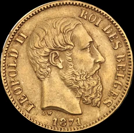 20 Franc Leopold II Belgium Gold Coin | 1867 -1882