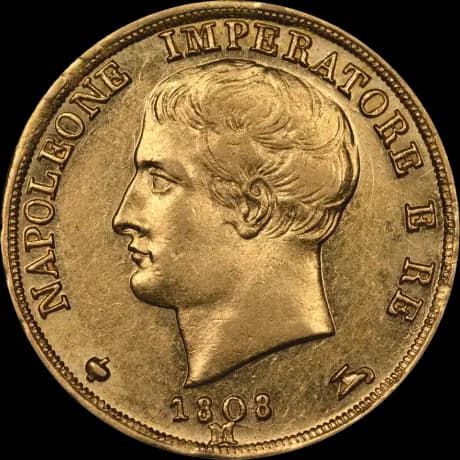 20 Italian Lira Napoleon I | Gold Coin | 1808 - 1814