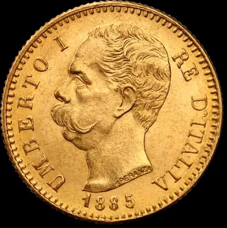 20 Italian Lira Umberto I | Gold | 1879-1897