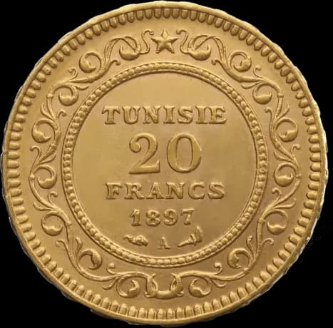 20 Tunisian Francs | Gold | mixed years