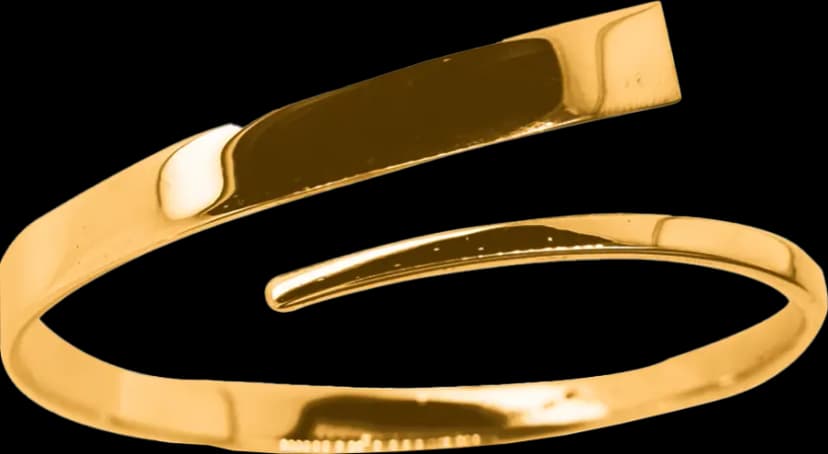 24kt Gold Eternal Twist Cuff