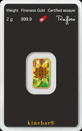 2g Gold Bar | Argor-Heraeus | Kinebar