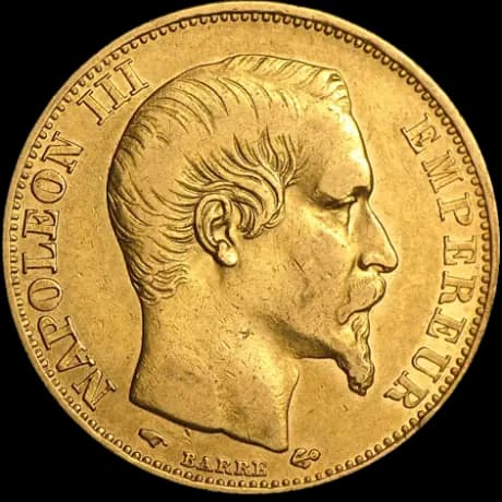 5 French Francs Napoleon III | Gold | 1854-1869