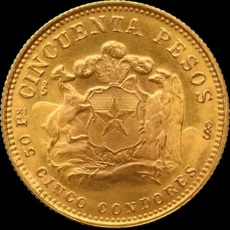 50 Chilean Pesos Liberty | Gold | 1926-1980