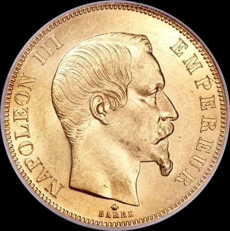 50 French Francs Napoleon III | Gold | 1855-1860