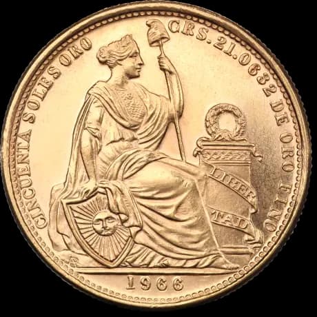 50 Peruvian Soles Gold Coin
