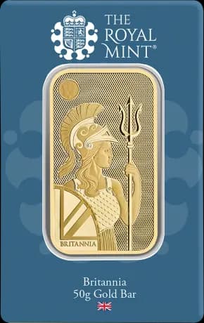 50g Britannia Gold Bar | Royal Mint