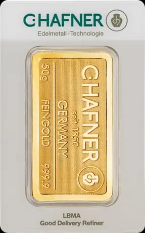 50g Gold Bar | C.Hafner