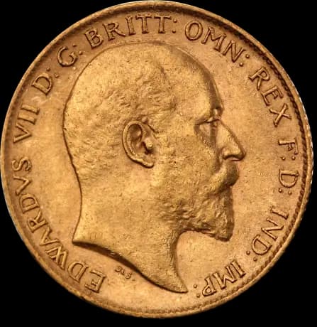 Half Sovereign Edward VII Gold Coin (Mixed Years)