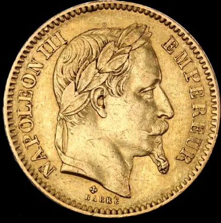 20 French Francs Napoléon III w. Laurel | Gold | 1861-1870