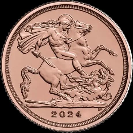 Quarter Sovereign Charles III Gold Coin | 2024