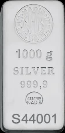 1 Kilo Silver Bar | Nadir Metal Rafineri