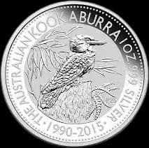 1 oz Kookaburra Silver Coin (mixed years)