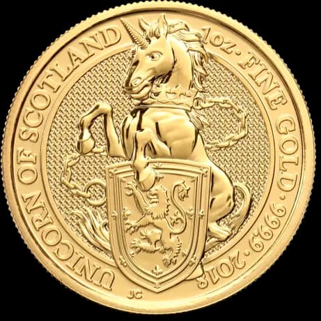 1 oz Queen's Beasts Unicorn Gold Coin (2018)