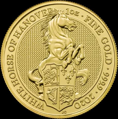 1 oz Queen's Beasts White Horse of Hanover Gold Coin | 2020