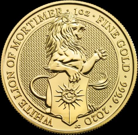 1 oz Queen's Beasts White Lion Gold Coin | 2020
