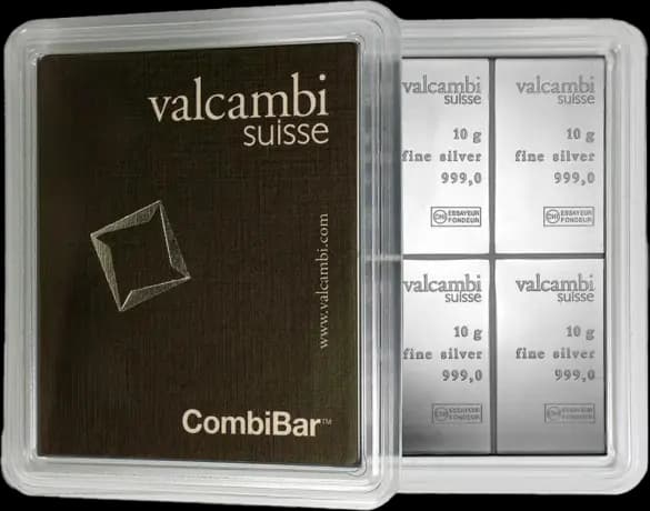 10 x 10g CombiBar® | Silver | Valcambi