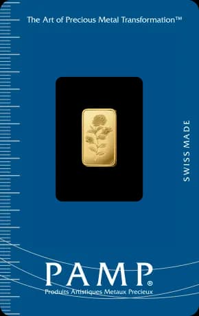 1g Gold Bar | PAMP Rose