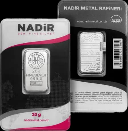 20g Silver Bar | Nadir Metal Rafineri
